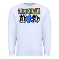 White proud dad Premium Sweatshirt - AdoDesignShop