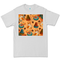 Dove Grey Fall Pumpkins Autumn Coffee Premium Tee - texasbilliewilder