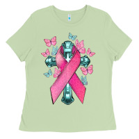 Matcha Cancer Cross Cancer Awareness Ladies Tee - HowdyJamesFarm