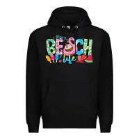 Black Besch Life Premium Hoodie - CowhideDigitalArt
