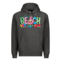 Charcoal Heather Besch Life Premium Hoodie - CowhideDigitalArt