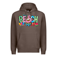 Coffee Besch Life Premium Hoodie - CowhideDigitalArt