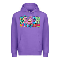Purple Besch Life Premium Hoodie - CowhideDigitalArt