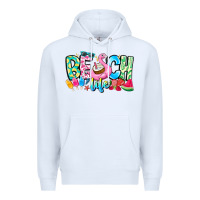 White Besch Life Premium Hoodie - CowhideDigitalArt