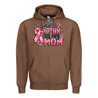 Chestnut i wear pink for my mom Zipper Hoodie - BarkalooDesign