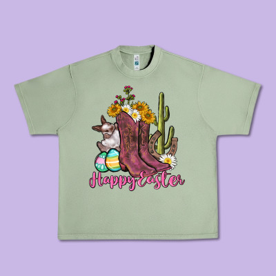 Happy Easter Western Easter Day Urban Heavy Tee Designed By Cowgirlartshop