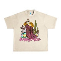 Sandshell Happy Easter western Easter Day Urban Heavy Tee - CowGirlArtShop