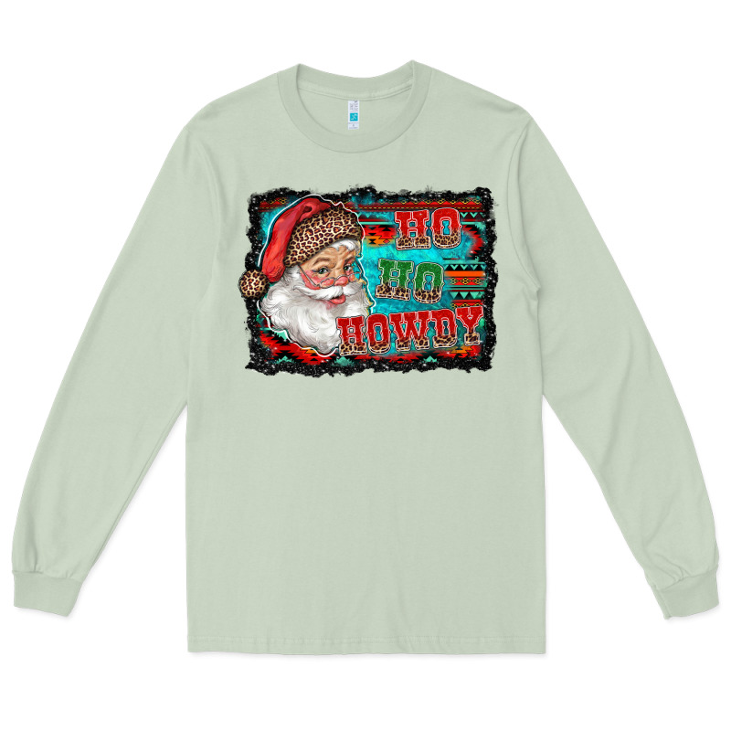 Ho Ho Howdy With Santa Long Sleeve Tee by RanaPortraitStore | Teevron