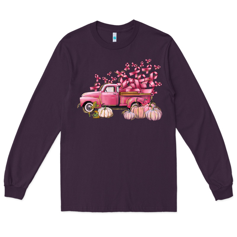 Breast Cancer Truck Long Sleeve Tee by FaDigitalArtStudio | Teevron