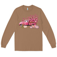Toasted Coconut Breast Cancer truck Long Sleeve Tee - FaDigitalArtStudio