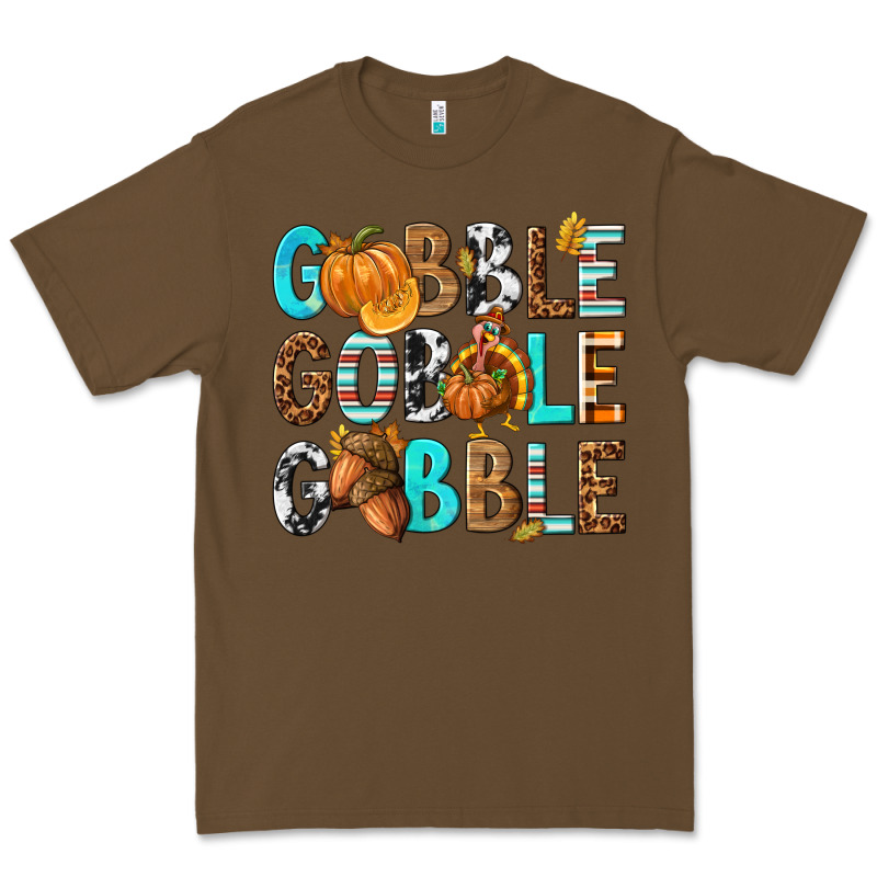 Gobble Gobble Gobble With Turkey Premium Tee by texasbilliewilder | Teevron