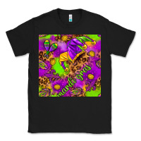 Black Mardi Gras and jester hat seamless pattern Classic Tee - HowdyJamesFarm