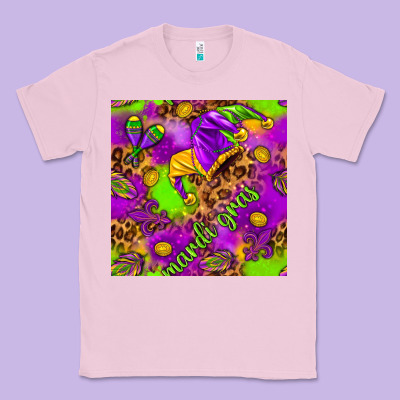 Mardi Gras And Jester Hat Seamless Pattern Classic Tee Designed By Howdyjamesfarm