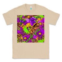 Mushroom Mardi Gras and jester hat seamless pattern Classic Tee - HowdyJamesFarm
