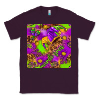 Plum Mardi Gras and jester hat seamless pattern Classic Tee - HowdyJamesFarm