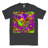 Smoke Mardi Gras and jester hat seamless pattern Classic Tee - HowdyJamesFarm