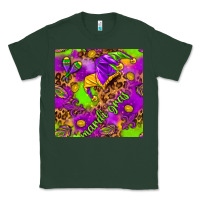 Sports Green Mardi Gras and jester hat seamless pattern Classic Tee - HowdyJamesFarm