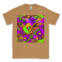 Toasted Coconut Mardi Gras and jester hat seamless pattern Classic Tee - HowdyJamesFarm