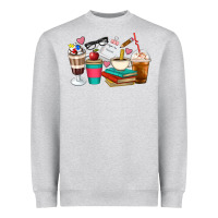 Heather Grey Teacher Coffee Cups Heavyweight Sweatshirt - Artiststas