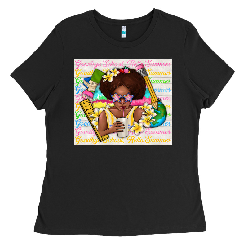 Goodbye School Hello Summer Ladies Tee by TumblerDesignByShophia | Teevron