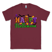 Burgundy Happy halloween Classic Tee - Artiststas