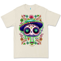Bone Mexican Day of dead sugar skull Premium Tee - NancyCooperArtShop