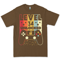 Cacao level 34 unlocked shirt video gamer 34th birthday gifts tee t shirt Premium Tee - longCreatives