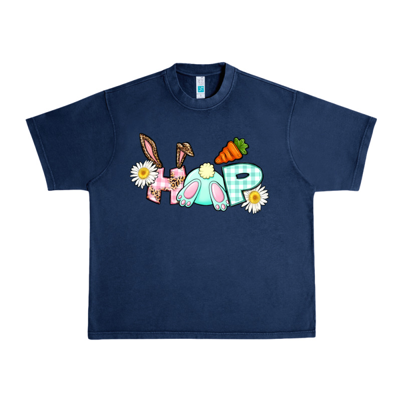 Hop Bunny Easter Day Urban Heavy Tee by CowGirlArtShop | Teevron