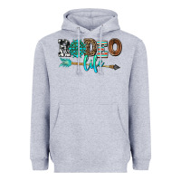 Heather Grey rodeo life with gemstone Heavyweight Hoodie - AdoDesignShop