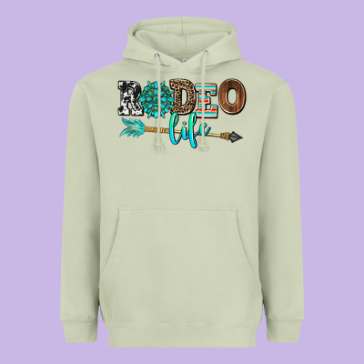 Rodeo Life With Gemstone Heavyweight Hoodie Designed By Adodesignshop
