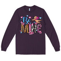 Plum be mine valentine's day Long Sleeve Tee - OliviaCreatesArt