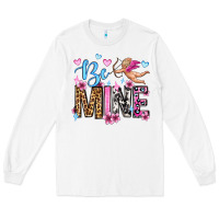 White be mine valentine's day Long Sleeve Tee - OliviaCreatesArt
