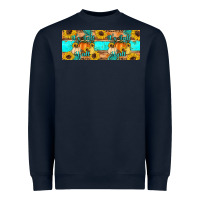 Navy it's fall y'all Heavyweight Sweatshirt - Artiststas