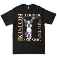 Black boston terrier t  shirt boston terrier dog traits gift t  shirt Premium Tee - longCreatives