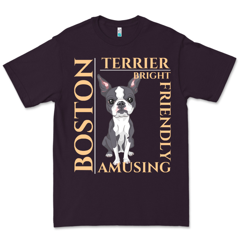 Boston Terrier T  Shirt Boston Terrier Dog Traits Gift T  Shirt Premium Tee by longCreatives | Teevron