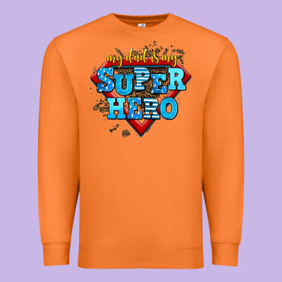 My Dad Is My Super Hero Premium Sweatshirt Designed By Adodesignshop