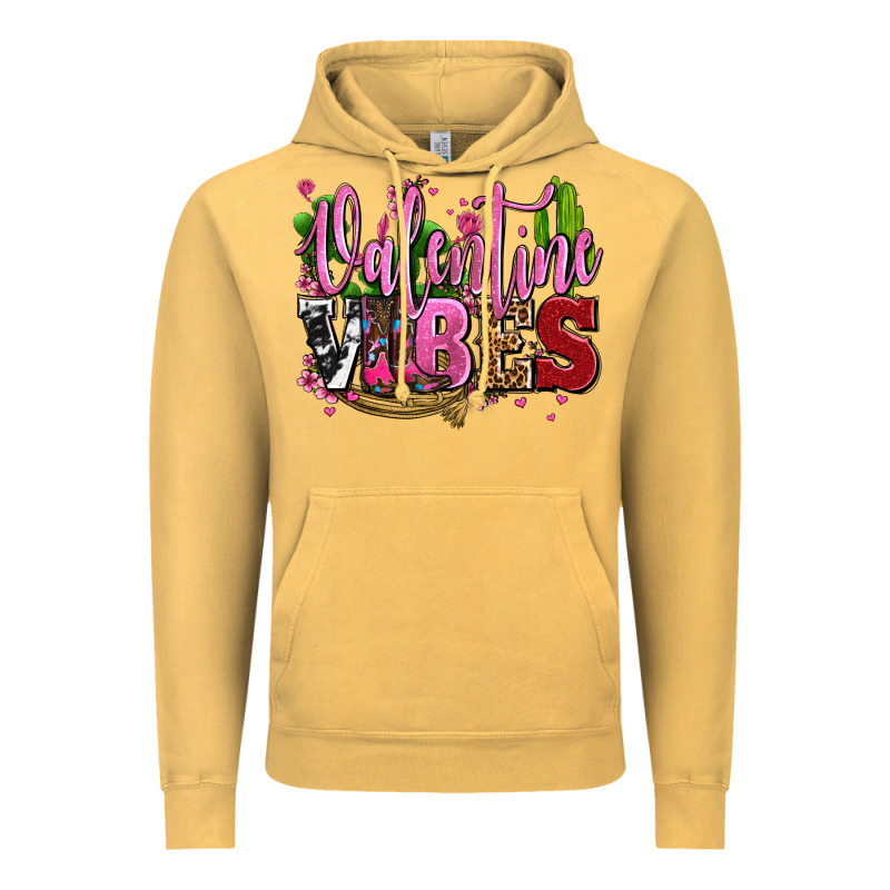 Valentine Vibes With Cowgirl Boots Olivia Vintage Hoodie by OliviaCreatesArt | Teevron