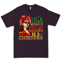 Plum In a world full of princesses be a chingona Premium Tee - NancyCooperArtShop