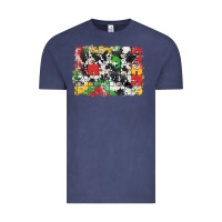 Vintage Denim Autism background Vintage Tee - CowGirlArtShop