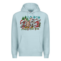Blue Mist 2023 Happy New Year Premium Hoodie - CowhideDigitalArt