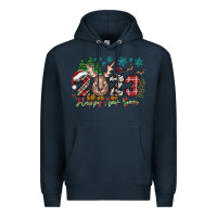 Navy 2023 Happy New Year Premium Hoodie - CowhideDigitalArt