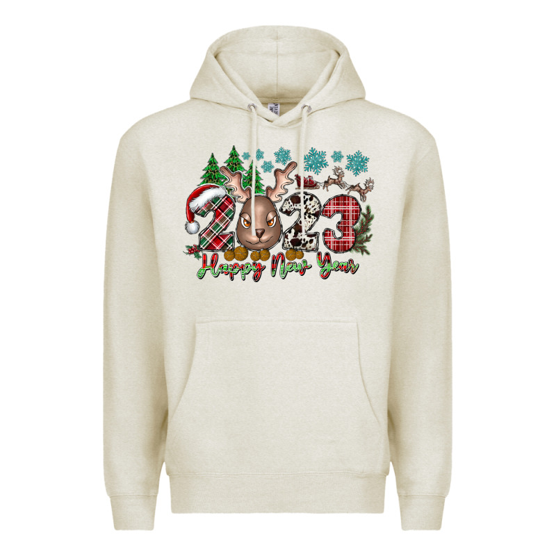 2023 Happy New Year Premium Hoodie by CowhideDigitalArt | Teevron