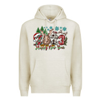 Oatmeal Heather 2023 Happy New Year Premium Hoodie - CowhideDigitalArt