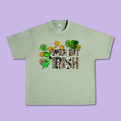 Wee Bit O' Irish St. Patrick's Urban Heavy Tee Designed By Cowgirlartshop