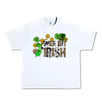 White Wee bit o' Irish St. Patrick's Urban Heavy Tee - CowGirlArtShop