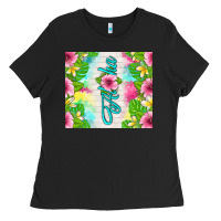 Black aloha summer Ladies Tee - TumblerDesignByShophia