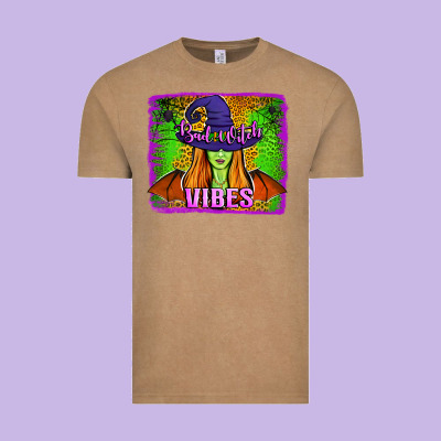 Bad Witch Vibes Vintage Tee Designed By Jasminsmagicworld