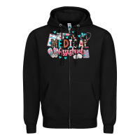Black medical assistant Zipper Hoodie - BarkalooDesign
