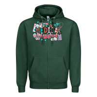 Sports Green medical assistant Zipper Hoodie - BarkalooDesign