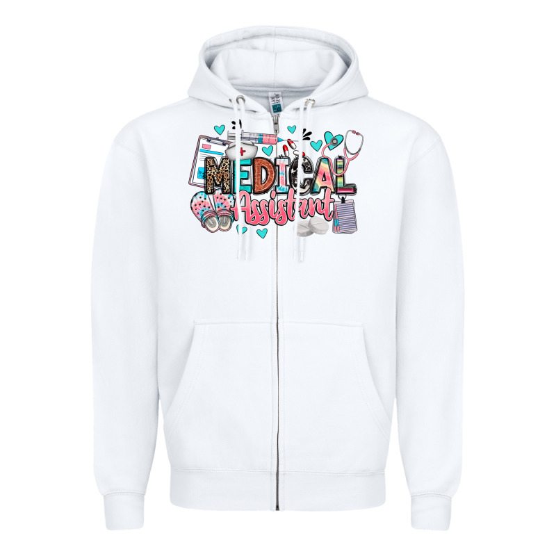 Medical Assistant Zipper Hoodie by BarkalooDesign | Teevron